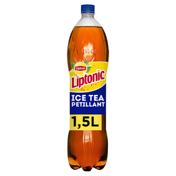 LIPTONIC Ice Tea Boisson gazeuse au thé glacé citron vert 1,5