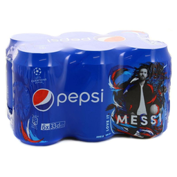 PEPSI boisson gazeuse au cola: le pack de 6 canettes 33cl