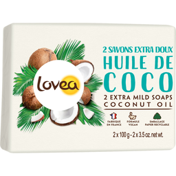 LOVEA Savons Extra doux au parfum de Coco exotique 100 g