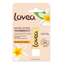 LOVEA Baume lèvres nourrissant- Parfum Monoï le stick de 4 g