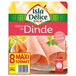 ISLA DELICE Delicia de pavo halal 8 lonchas 240 g