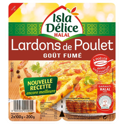 ISLA DELICE Tiras de pollo sabor ahumado 2x100g