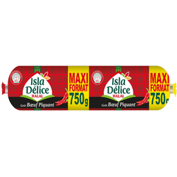 ISLA DELICE Salchichón sabor ternera picante halal 750 g