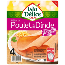 ISLA DELICE Pechuga de pollo tandoori 120 g