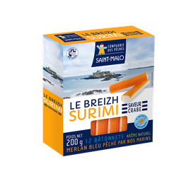 COMPAGNIE DES PECHES Surimi saveur crabe COMPAGNIE DES PECHES