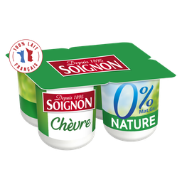 SOIGNON Yaourts au Lait de Chèvre 0% MG
