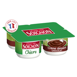 SOIGNON Crème Dessert Lait de Chèvre Chocolat