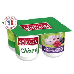 SOIGNON Yaourts au Lait de Chèvre Framboise