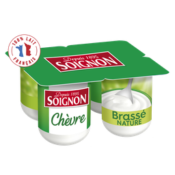 SOIGNON Yaourts Nature Lait de Chèvre
