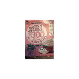 LES 300 LAITIERS BIO Queijo Branco Natural 0% 4 x 120 g
