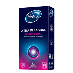 MANIX Xtra Pleasure Préservatifs double extase 12 préservatifs