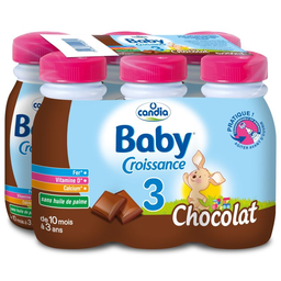 CANDIA BABY Chocolate Growing-up Milk 6 x 25 cl