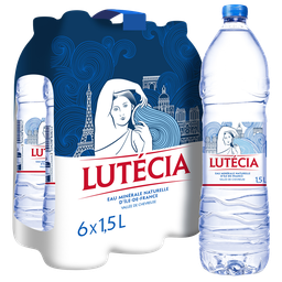 LUTECIA Eau Minérale Naturelle Plate