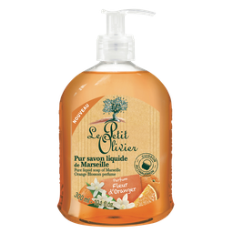 LE PETIT OLIVIER Savon liquide Marseille fleur oranger LE PETIT OLIVIER, 300ml