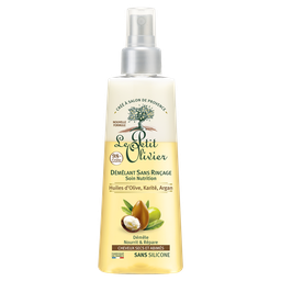 LE PETIT OLIVIER Après-Shampoing Enfant Nourrissant Sans rinçage pour Cheveux secs et abîmés Huiles d'olive, karité et argan LE PETIT