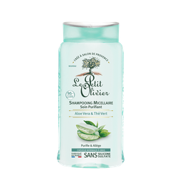 LE PETIT OLIVIER Shampoing micellaire aloe vera thé vert cheveux normaux/gras LE PETITOLIVIER 250ml