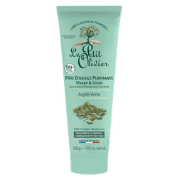 LE PETIT OLIVIER Pâte d'argile verte purif.visage&corps LE PETIT OLIVIER 300g