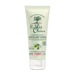 LE PETIT OLIVIER Gommage visage poudre de noyaux d'olive peaux sèches sensibles 75 ml