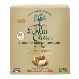 LE PETIT OLIVIER Baume de nuit nourrissant anti-âge huile d'argan 50 ml