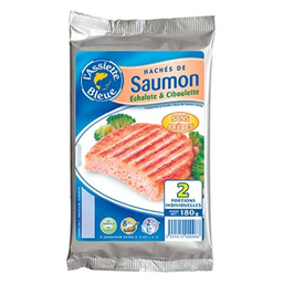ASSIETTE BLEUE Steak Saumon X2