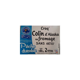 ASSIETTE BLEUE Croq'colin d'alaska msc au fromage 180 g