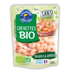 L'ASSIETTE BLEUE Crevettes Nature BIO 100 g