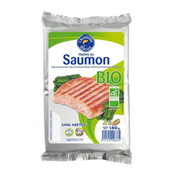 ASSIETTE BLEUE X2 Hache De Saumon Bio 180 g
