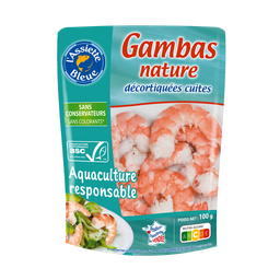 L'ASSIETTE BLEUE Gambas nature L'ASSIETTE BLEUE, 100g