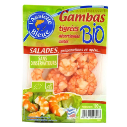ASSIETTE BLEUE Gambas Tigre Bio 100 g