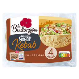 LA BOULANGERE Panes del mundo Kebab para rellenar 4 piezas 320 g