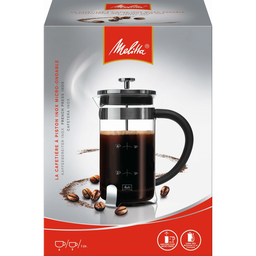 MELITTA Cafetière à piston Premium en verre et inox 8 tasses