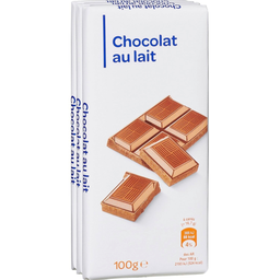 PP BLANC Milk Chocolate 3 bars of 100 g