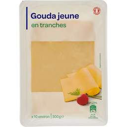 PP BLANC Young Gouda Sliced Cheese 300 g