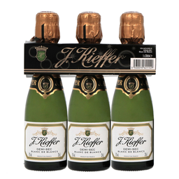 J.KIEFFER Vin mousseux demi-sec 3 x 20 cl