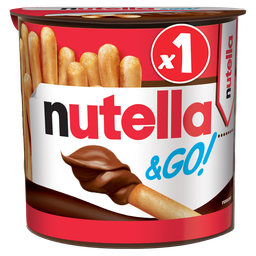 NUTELLA Palitos de cereales con crema de avellanas y cacao 52 g