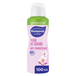 MONSAVON Déodorant spray compressé fleur de cerisier 100 ml