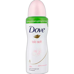 DOVE déodorant talc soft compressé anti-transpirant le spray de 100ml