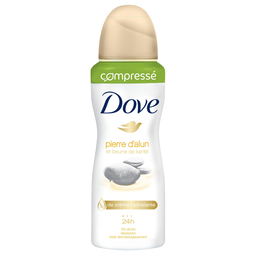 DOVE déodorant pierre d'alun karité compressé le spray de 100ml
