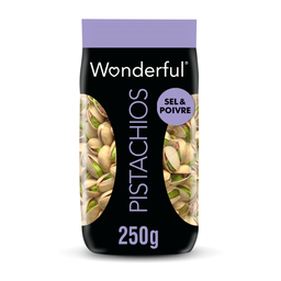 WONDERFUL Pistaches salées et poivrées 250 g