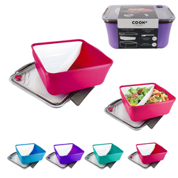 COOK CONCEPT Take Away Lunch Box compartiment avec valve M18 coloris assortis la 2,6 L