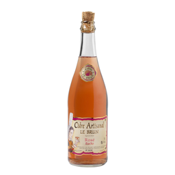 LE BRUN Artisanal rosé cider the bottle