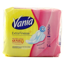 VANIA Compresas Extra Finesse Mini 14 unidades