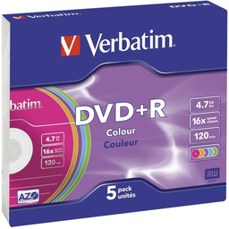 VERBATIM 5 dvd+r 4.7Gb slim