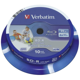 VERBATIM pack 10 bluray-r 25Go