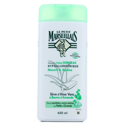 Le Petit Marseillais Baume Douche & Bain Surgras Aloe Beurre Amande 650Ml