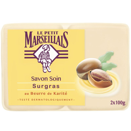 LE PETIT MARSEILLAIS Le Ptit Savon Soin Surgras Beurre Karité 2 x 100 g