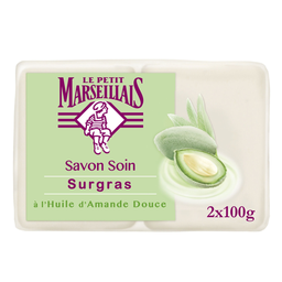 LE PETIT MARSEILLAIS Sweet Almond Oil Superfat Soap 2x100 g