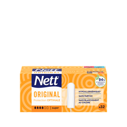 NETT Original tampons sans applicateur super 32 tampons