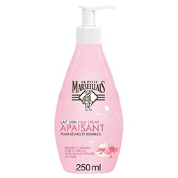 LE PETIT MARSEILLAIS lait soin pss cold cream cire d'abeille & huile petales rose 250ml