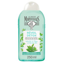Le Petit Marseillais Shampooing Détox Thym Et Thé Vert Bio Sans Silicone Tous Types De Cheveux 250Ml